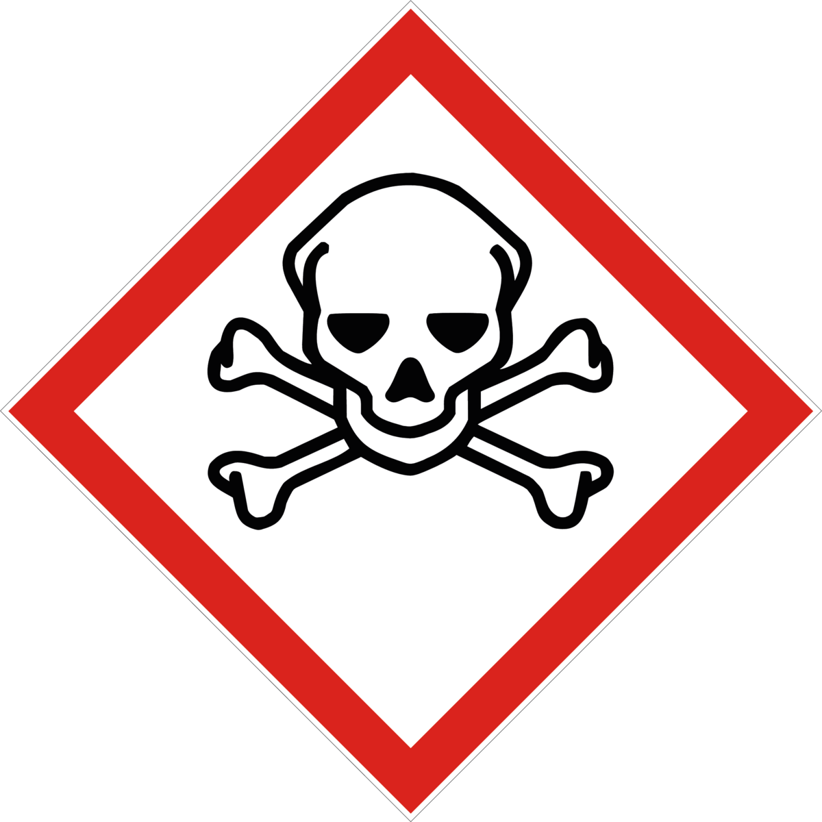GHS 06 Totenkopf mit gekreuzten Knochen
